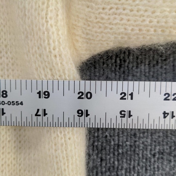 IB Diffusion Women's Sweater Dress Cardigan Cream Medium Rhinestone Gold Button - Picture 11 of 12